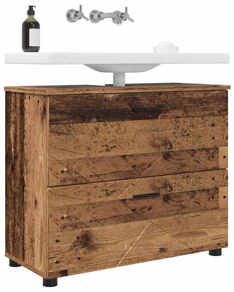 Fürdőszoba Székény fiókkal Régi fa 76.5 x 35 x 64 cm Faanyag