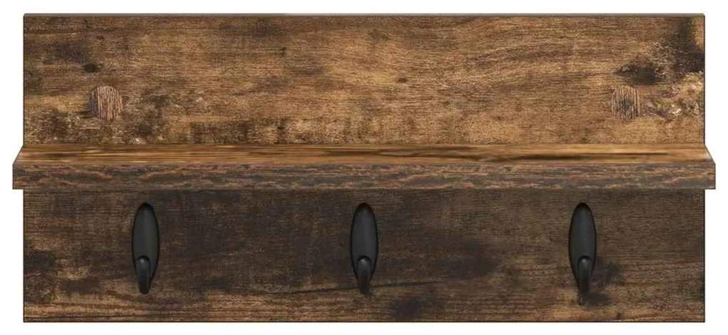 Fali Kabáthorog Füstölt tölgy 40 x 10.5 x 18 cm Faanyag