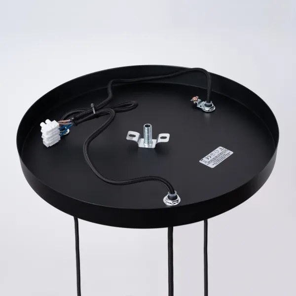 Sollux SL.1336 - Csillár zsinóron BRINA 3xG9/8W/230V fekete