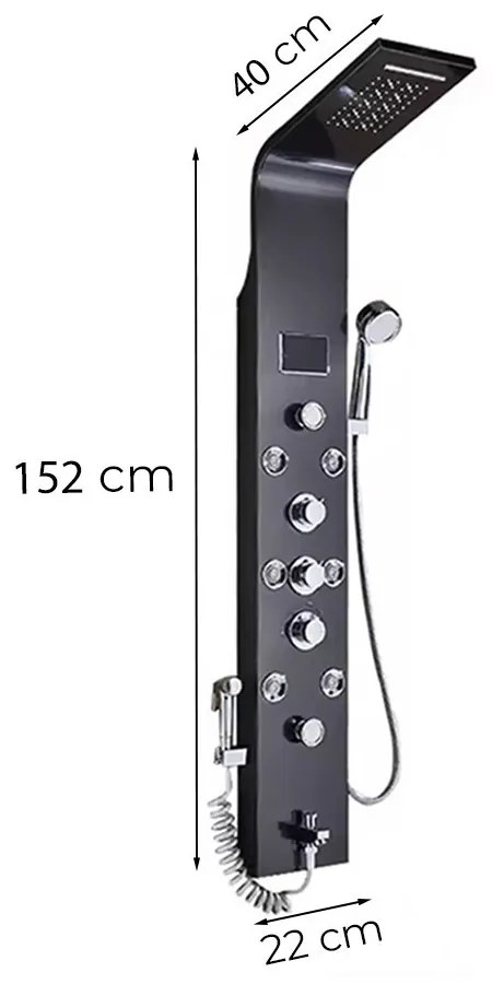 Aquapro hidromasszázs zuhanypanel