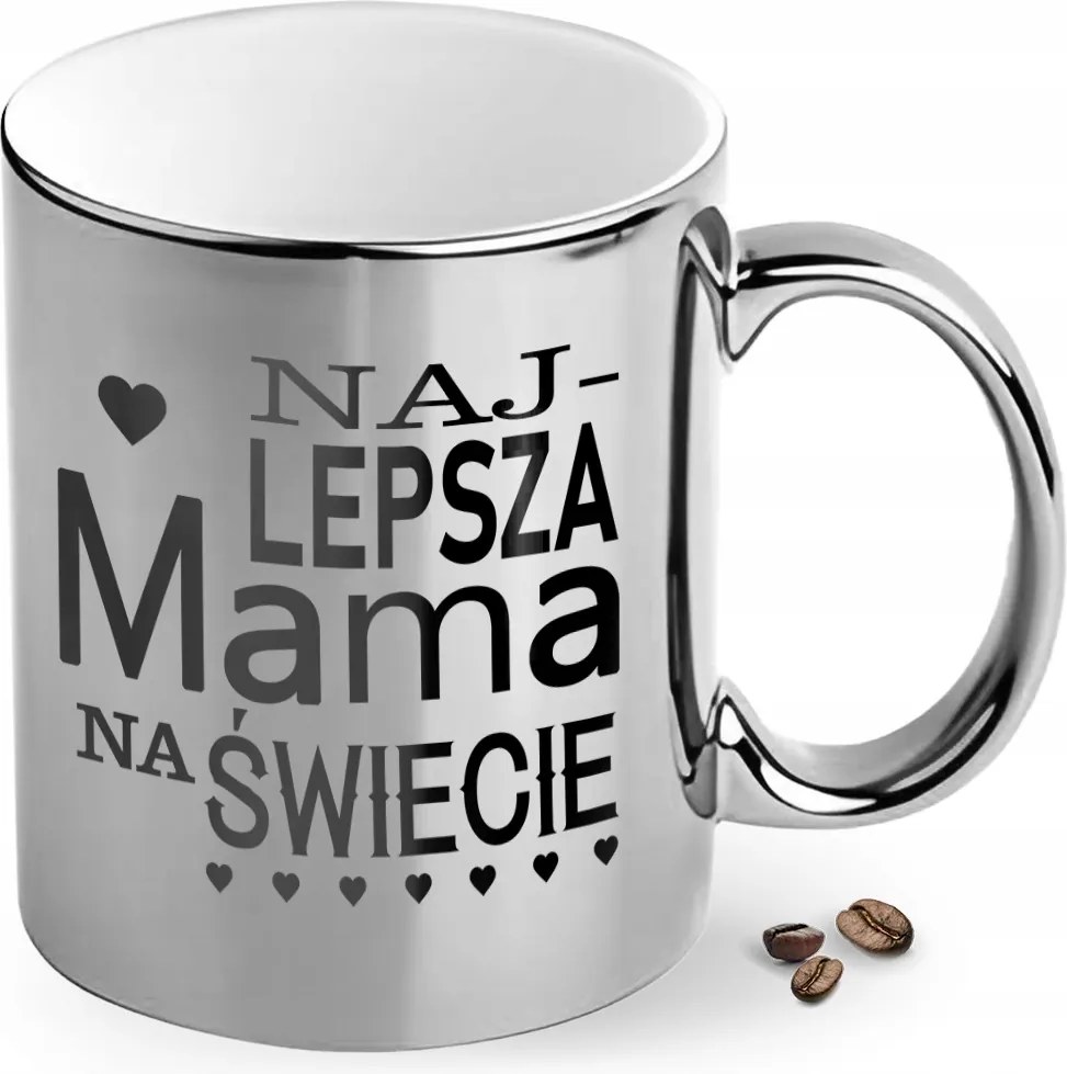 Bögre Ezüst Elegáns A Világ Legjobb Anyukája Születésnapi Ajándék Mikulás