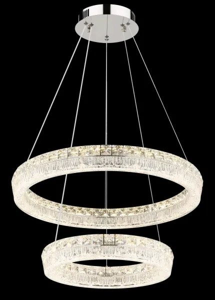 Globo 67387-60 - LED, fényerőszabályozható kábeles függeszték LAUREL LED/60W/230V átlátszó+ távirányító