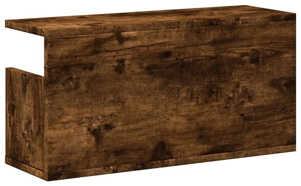 füstös tölgy színű szerelt fa faliszekrény 60 x 20 x 30 cm