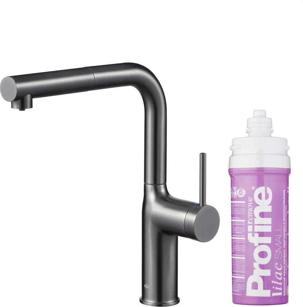 Kfa Konyhai Csaptelep Duero Pure Move Profine Lilac S, Gun Metal Grey