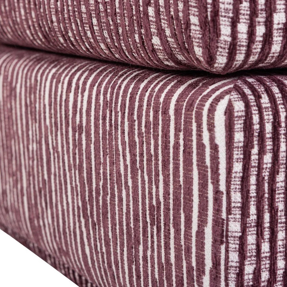 Borvörös kárpitozott lábtartó Lou – WOOOD