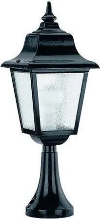 NOVOLUX 264G-G05X1A-01 Klasszikus Kültéri Állólámpa Fekete, Átlátszó E27 IP43