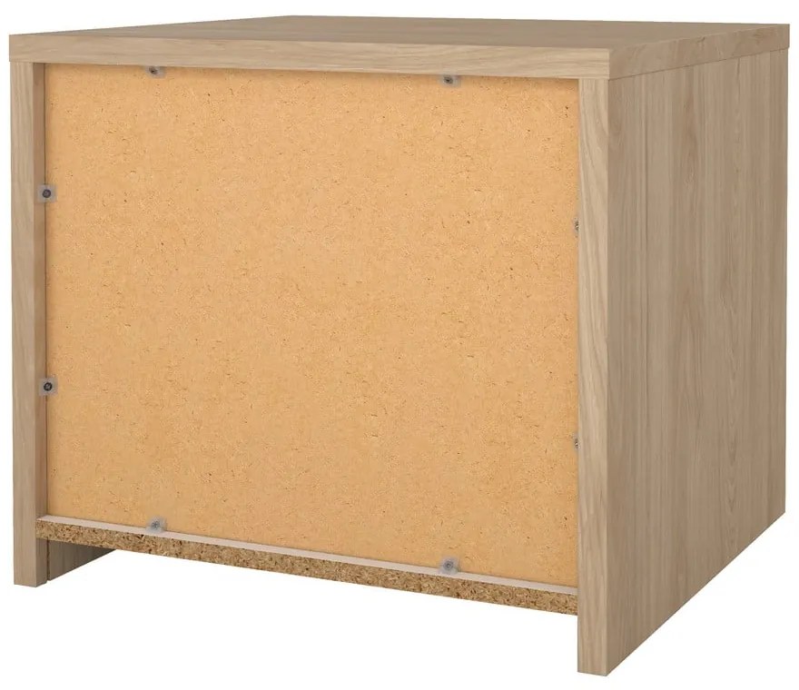 Fehér-natúr színű éjjeliszekrény Next – Tvilum