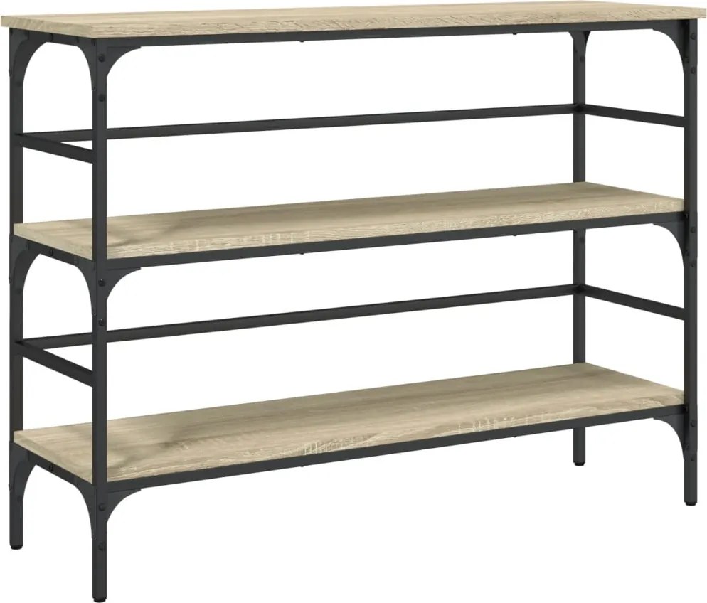 vidaXL sonoma tölgy színű szerelt fa dohányzóasztal 100x32x75 cm