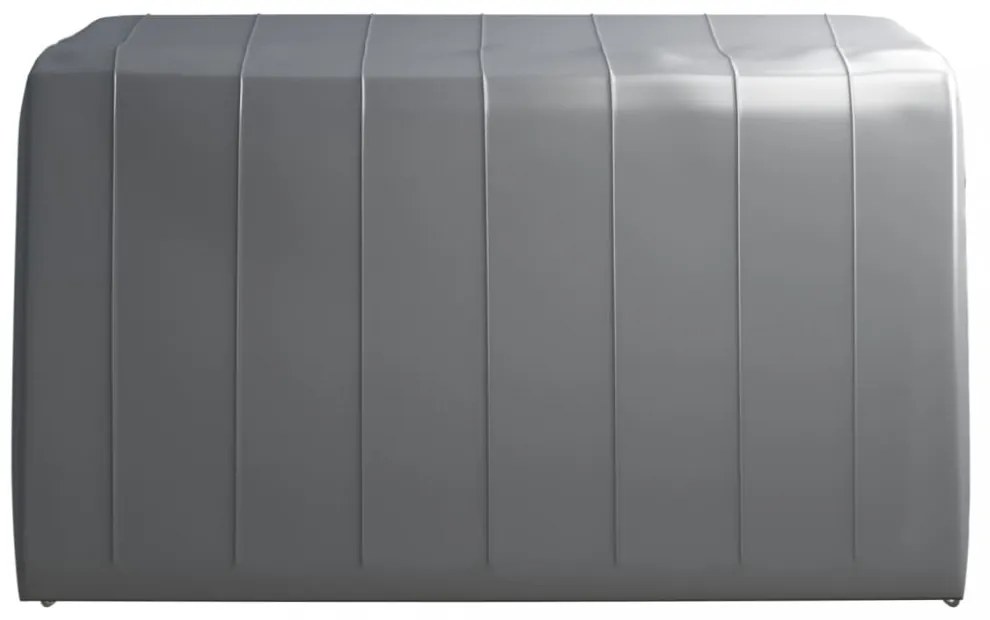 szürke acél tárolósátor 370x370 cm