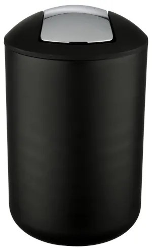 WENKO 21212100 - BRASIL kosár 19,5x31 cm fekete/fényes króm