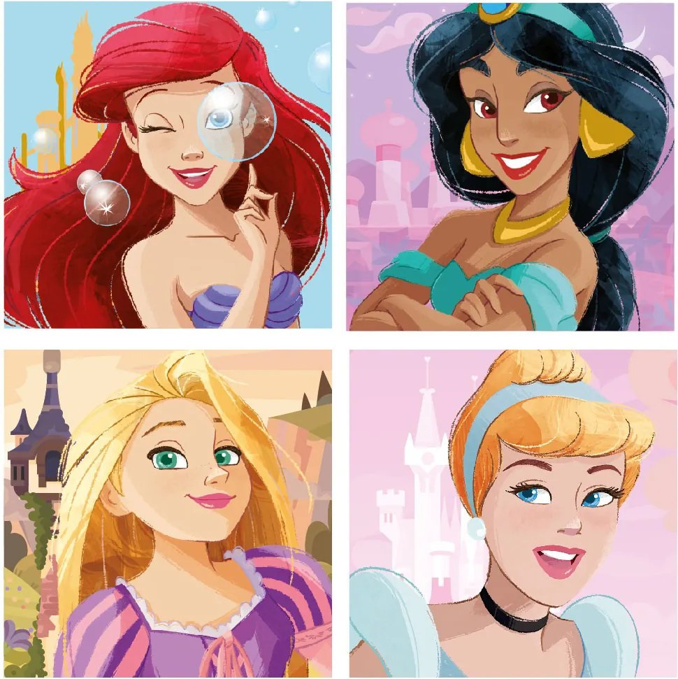 Disney Hercegnők Four Realms játéktároló 30×30×30 cm