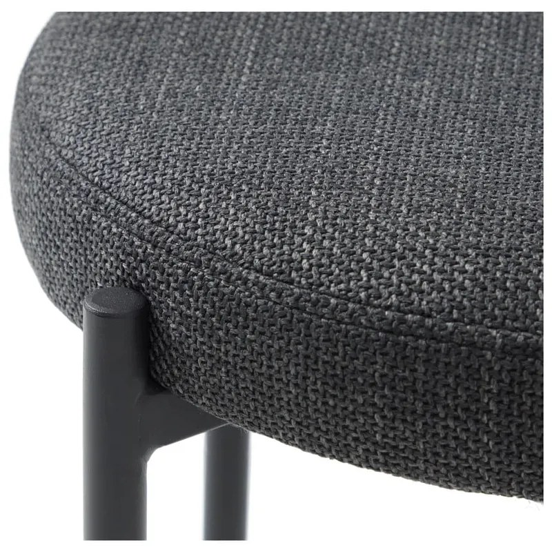 Sötétszürke fém ülőke Pelican – Unique Furniture