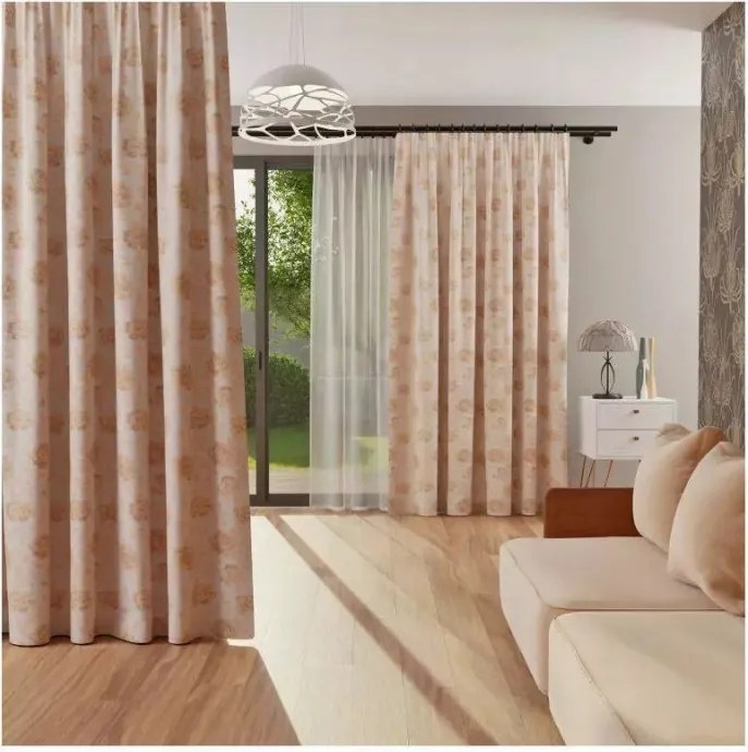 Kész függöny szalagra varrva Rózsa 180x250 cm