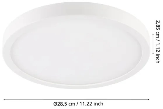 Eglo 900277 - ARGOLIS LED fürdőszobai mennyezeti lámpa 20,5W, IP44, fehér