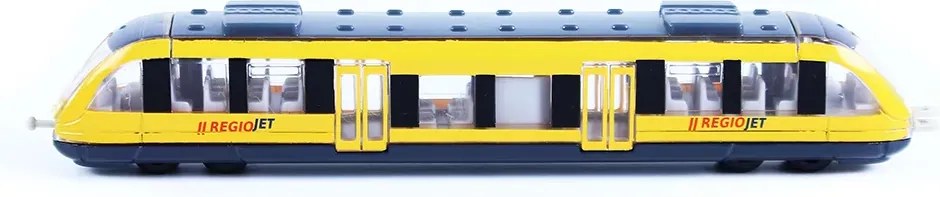 RAPPA Rappa RegioJet sárga vonat - regionális - fém-műanyag
