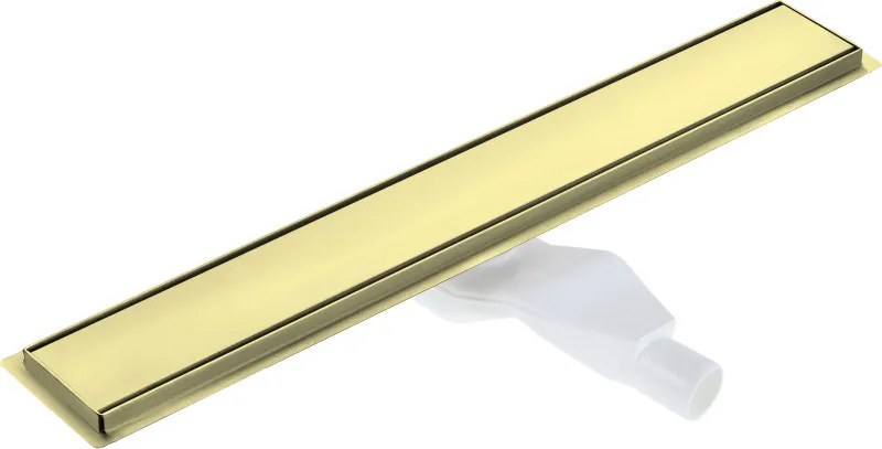 Megfordítható padlóösszefolyó_80 cm_szálcsiszolt arany