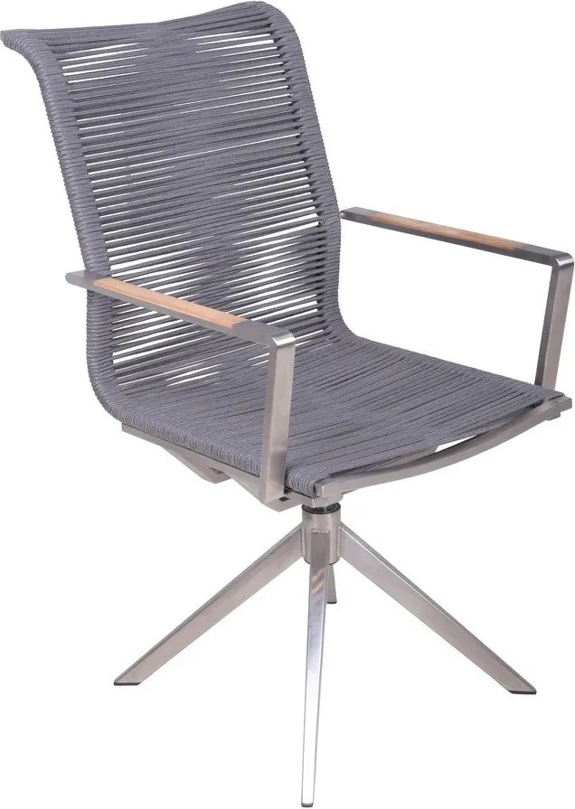 Szürke fém kerti szék Rubiera – Garden Pleasure