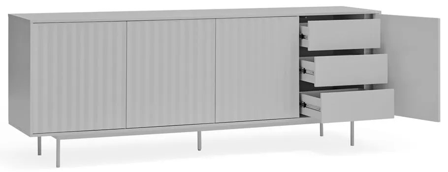 Szürke alacsony komód 211x80 cm Sierra – Teulat