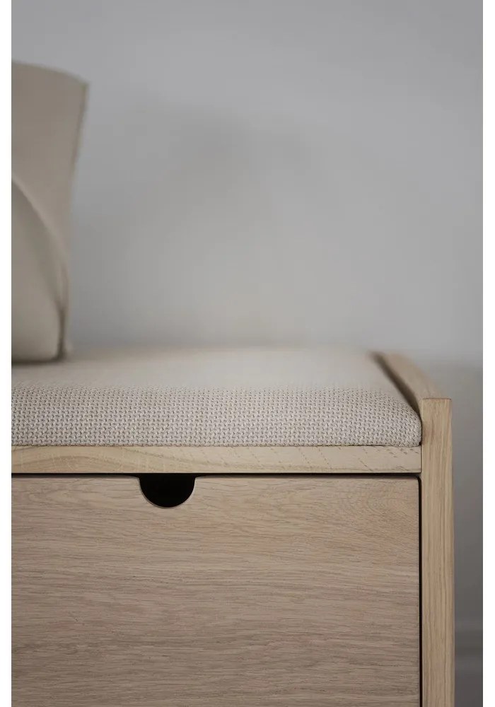 Natúr színű pad Hillmond – Rowico