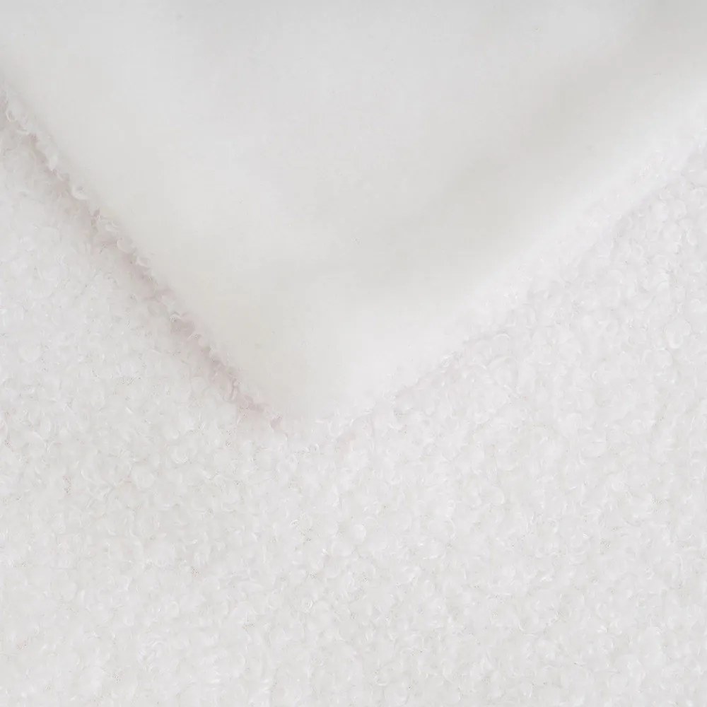 Fehér sherpa takaró 130x160 cm Sherpa Bouclé – Casa Selección