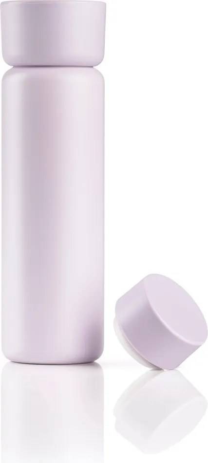 Világos rózsaszín rozsdamentes acél termobögre 650 ml Singles – Zone