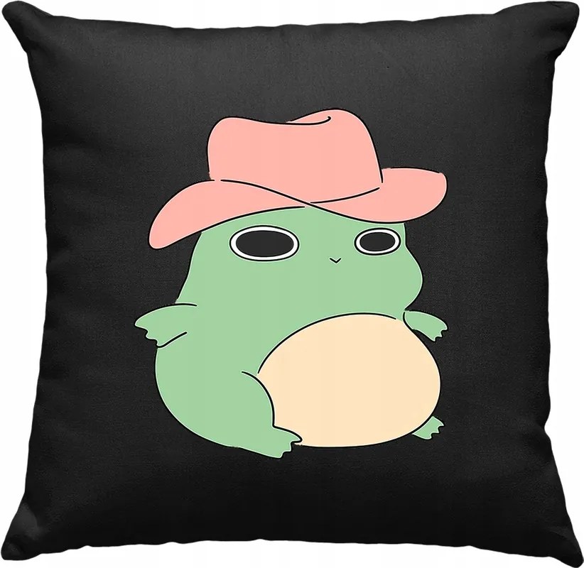 Béka párna mémes béka 5 fekete