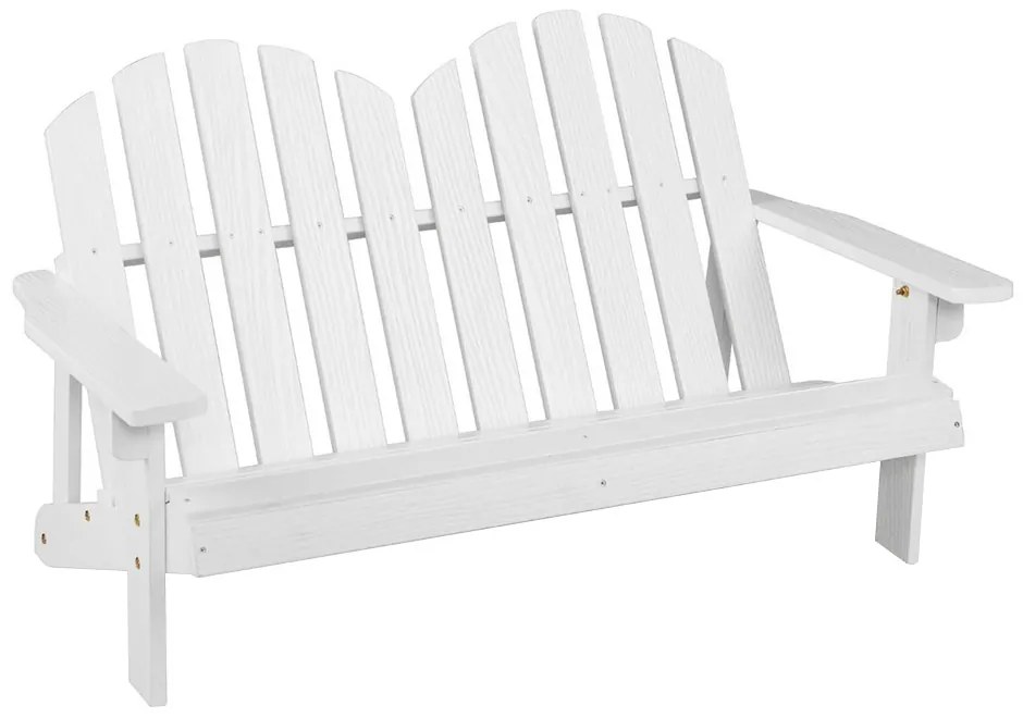 2 személyes adirondack szék gyerekeknek, fehér