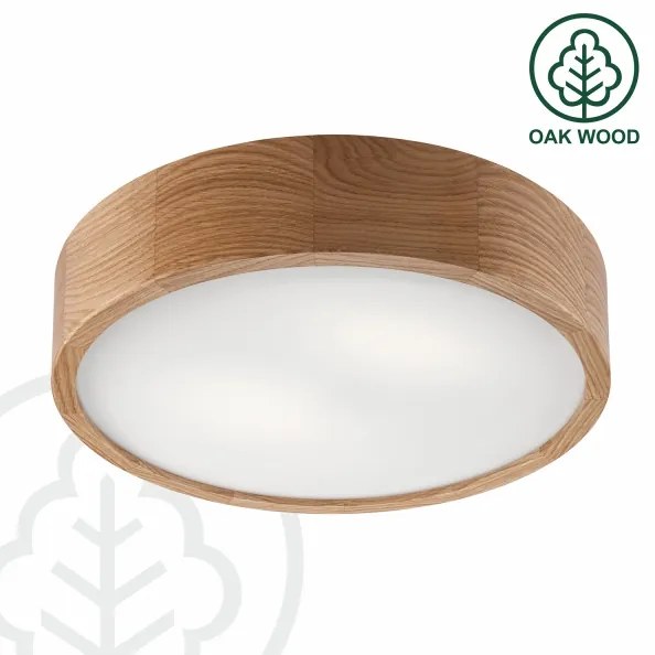 Brilagi - LED mennyezeti lámpa CARVALHO 2xE27/15W/230V tölgy, átm. 37,5 cm