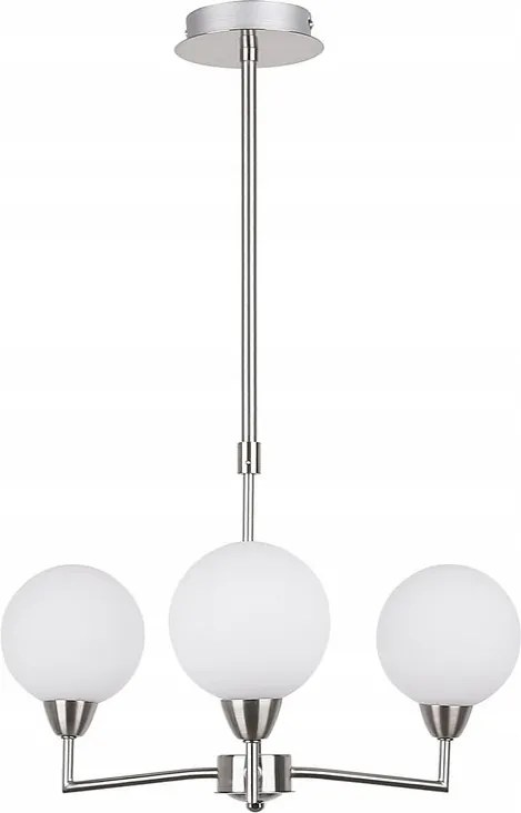 Logos Szatén Függőlámpa 3X25W G9 Lámpabúra Fehér