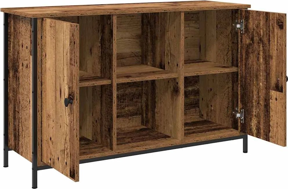 vidaXL TV szekrény garnitúra Öreg fa 101 x 35 x 65 cm Faanyag