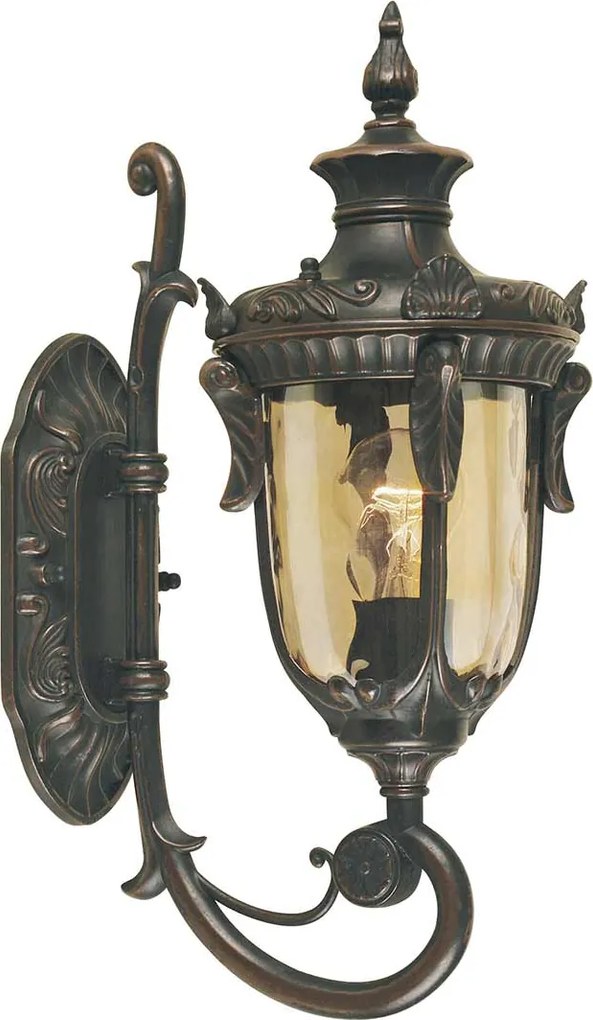 Elstead klasszikus kültéri fali lámpa philadelphia borostyán antik bronz elsph1-s-ob IP44