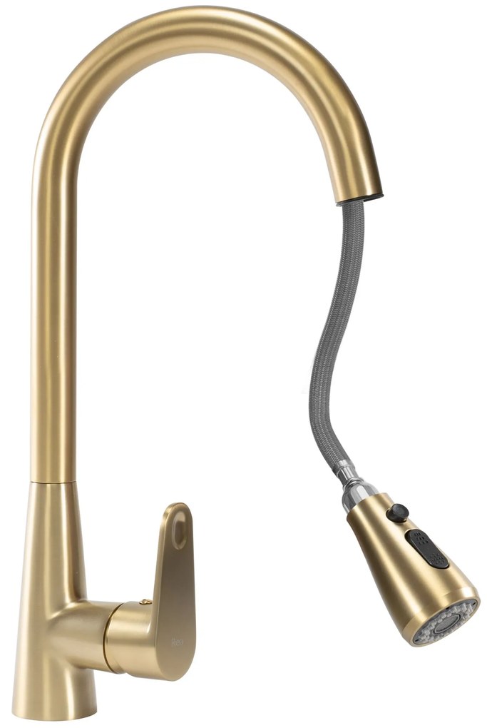 Konyhai csaptelep Rea Mild brush gold