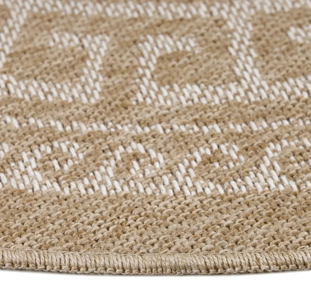 Bézs kerek kültéri szőnyeg ø 80 cm Comilla – Ayyildiz Carpets