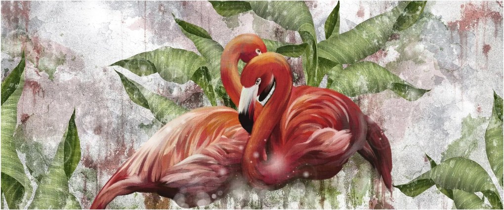 Kép - Flamingók (120x50 cm)