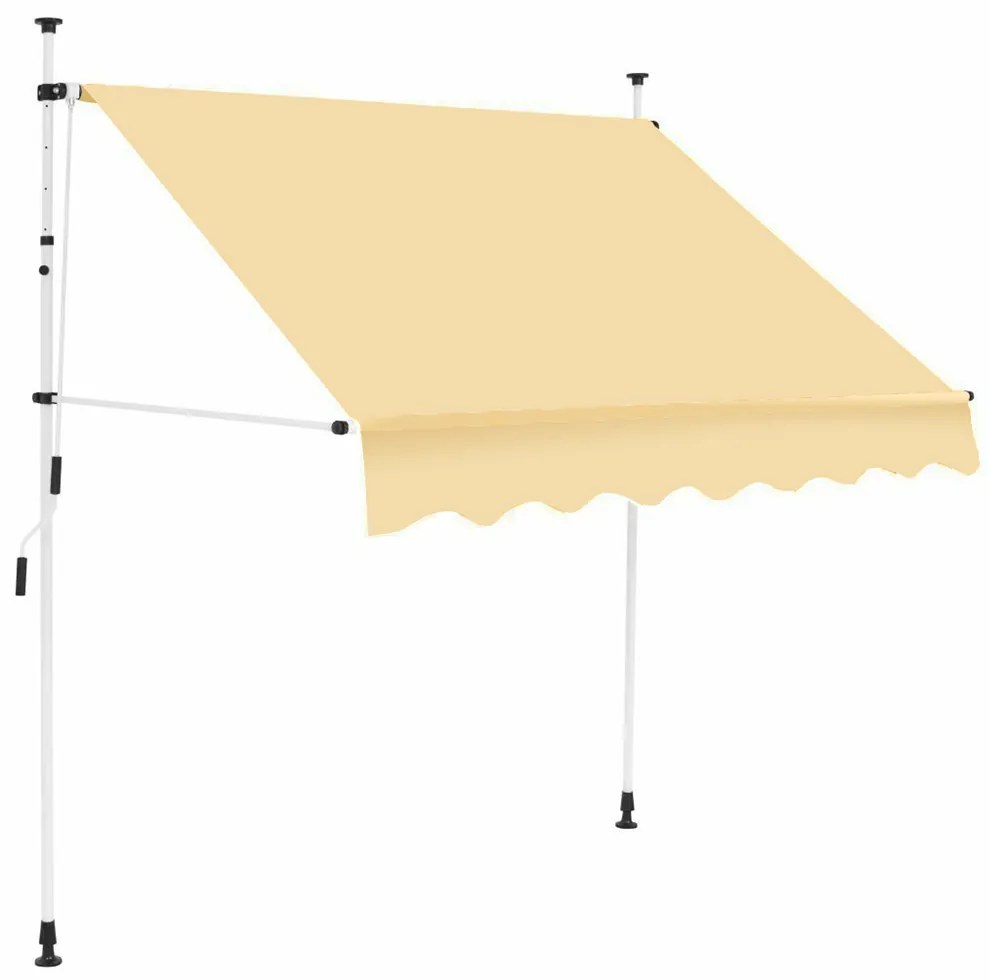 Feltekerhető napellenző több méretben és színben - bézs, 350x120cm