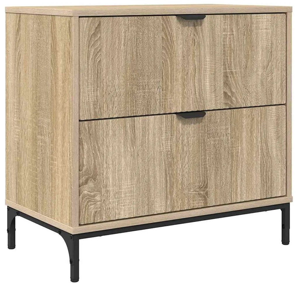 Éjjeli asztal fiókkal sonoma tölgy 63.5 x 36 x 61 cm Faanyag