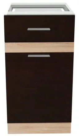 Salandra egyfiókos alsó konyhaszekrény IC 40 Dark sonoma N
