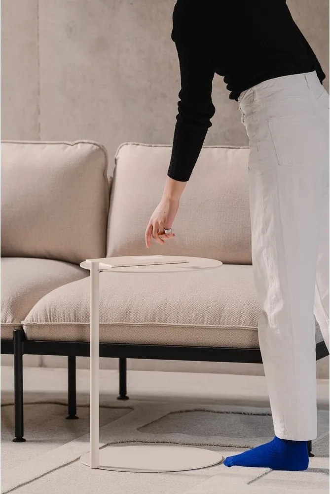 Acél kerek tárolóasztal 41x40 cm Ande – noo.ma