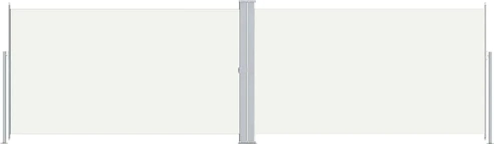 vidaXL krémszínű behúzható oldalsó napellenző 180 x 600 cm