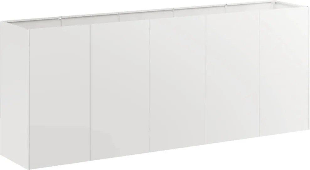 vidaXL ültetvény 200x40x80 cm Rozsdamentes acél