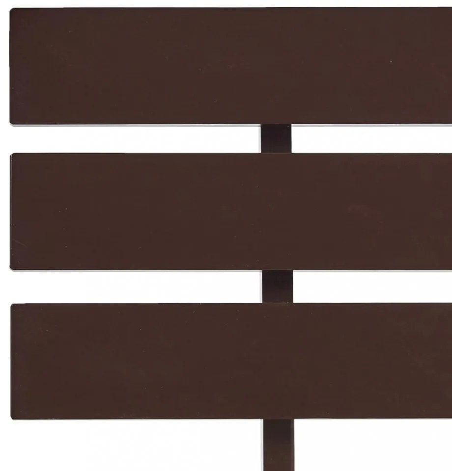 sötétbarna tömör fenyőfa ágykeret 90 x 200 cm