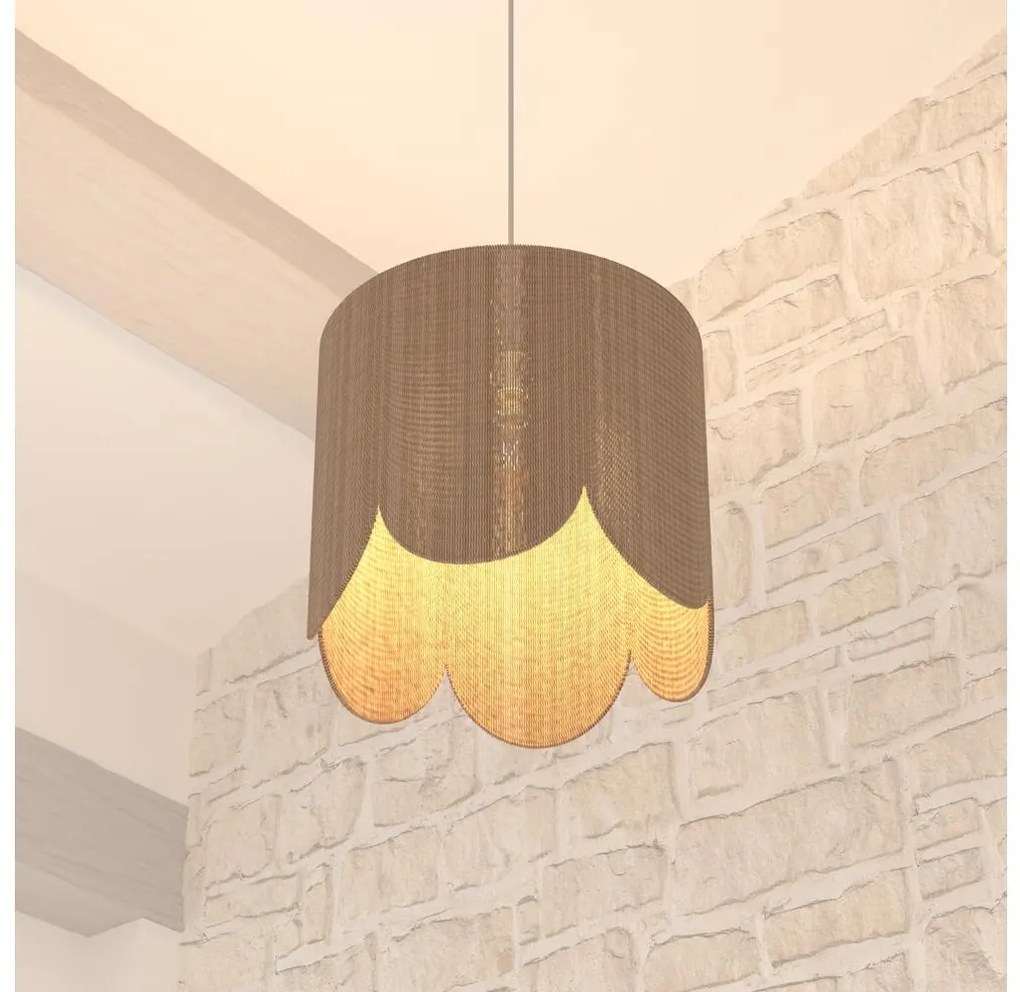 Atmosphera - Csillár zsinóron JANICE 1xE27/40W/230V juta