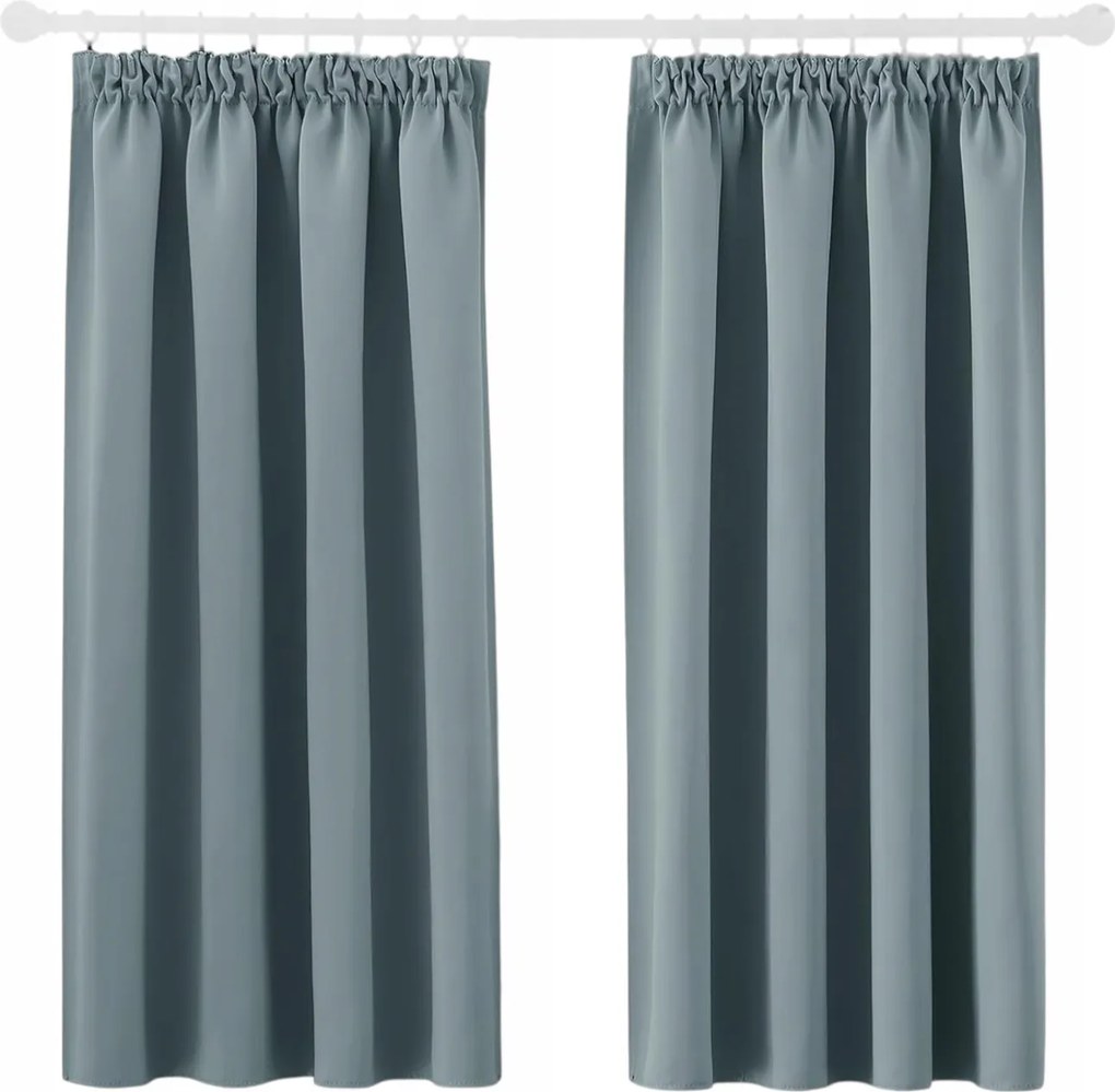 Pony Dance Sötétítő függöny 2 db 160x140 cm szürke-kék