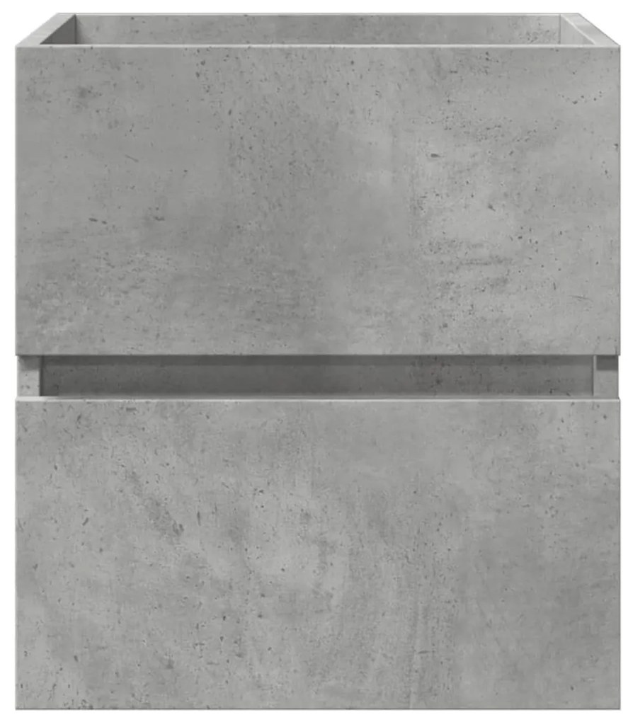 betonszürke szerelt fa mosdószekrény 41 x 38,5 x 45 cm