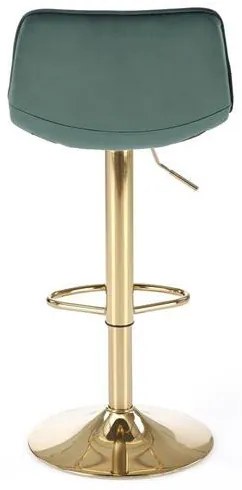 H-117 bárszék sötétzöld, arany