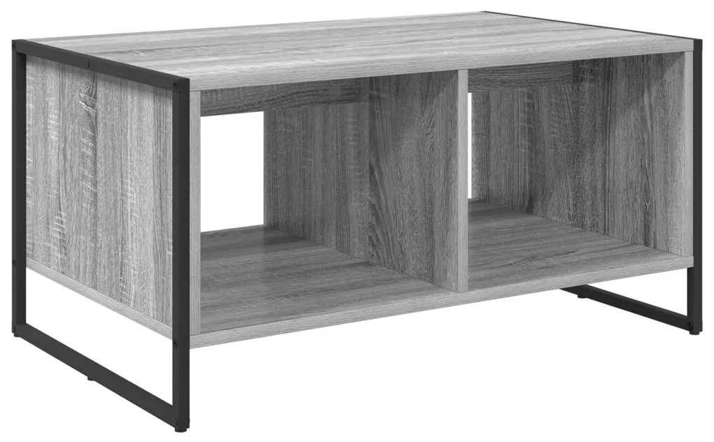 vidaXL Dohányzóasztal Szürke Sonoma 80 x 50 x 40 cm Faanyag