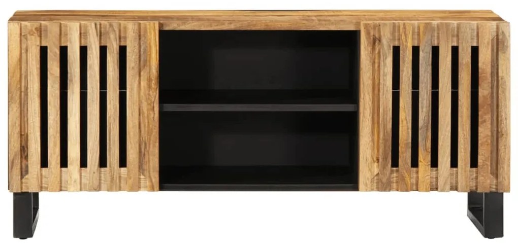 tömör nyers mangófa TV-szekrény 105 x 34 x 46 cm