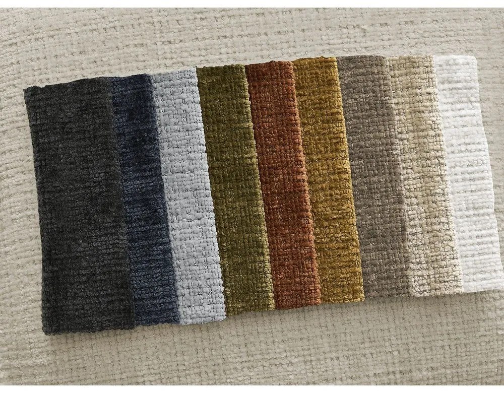 Bézs zsenília sarokkanapé (bal oldali-heverő résszel) Leonore – Bobochic Paris