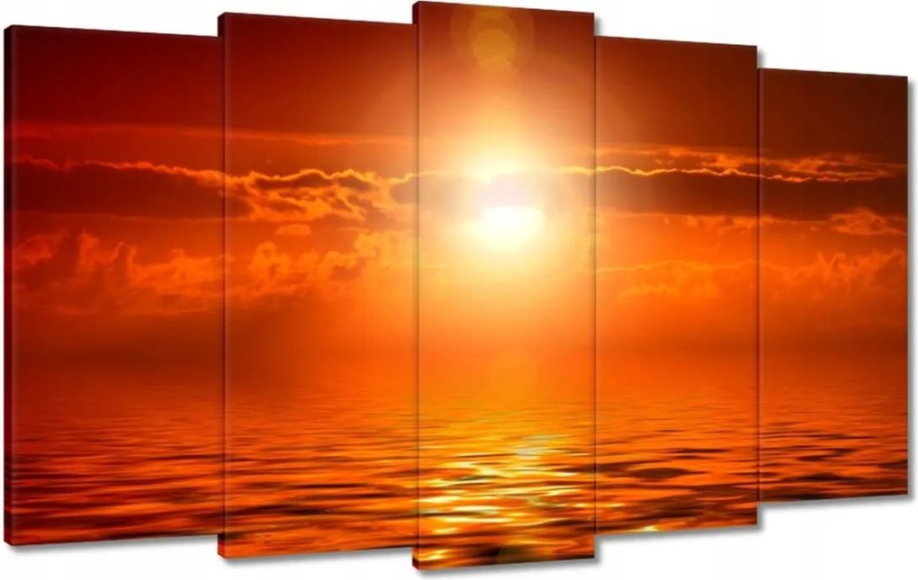 Vászonkép 100x60 Napfelkelte az óceán felett