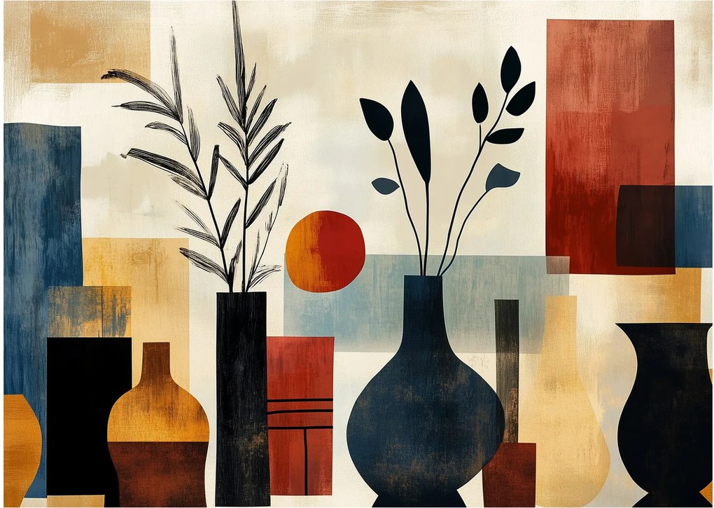 Kép - Kubista vázák (70x50 cm)